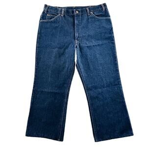Vintage Mens 38x25 Old Home Bakery Nice‎ Buns Jeans Dark Wash Straight Hemmed